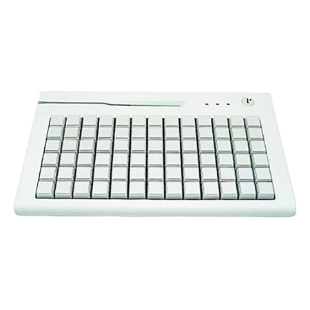 Клавиатура программируемая KB-PION306  (79 клавиш; PS/2; MSR123; ключ) бежевая