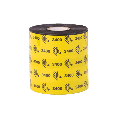 Красящая лента (Риббон) Zebra 3400 Wax/Resin High-performance (60mm x 450m, wax/resin, втулка 1
